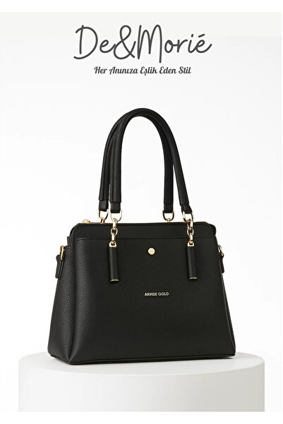 Armise gold ’un şık kadın siyah çantası