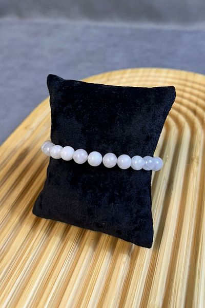 Uretti - Tuğba 6667 1285 Handmade Pink Quartz Natural Stone Women's Bracelet