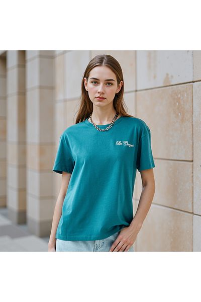 Lee Cooper Graphic Print T-shirt with Crew Neck
