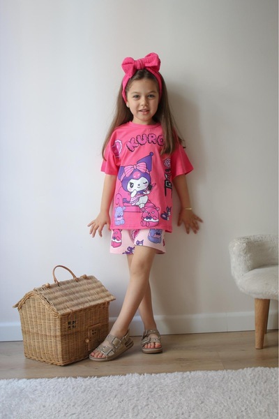 öykümgaleria Set de vară pentru fete Kuromi cu pantaloni scurți