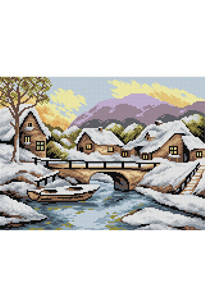 Orchidea Baskılı Goblen Kış 2511 30*40 cm