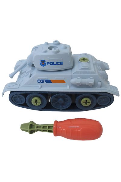 rexa DIY Police Tank Toy – Eco-Friendly Buildable Set for Kids (Age 3+)
