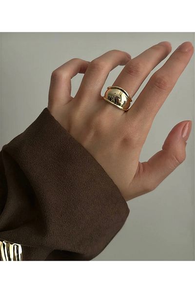 CT STONES Wavy Adjustable Ring