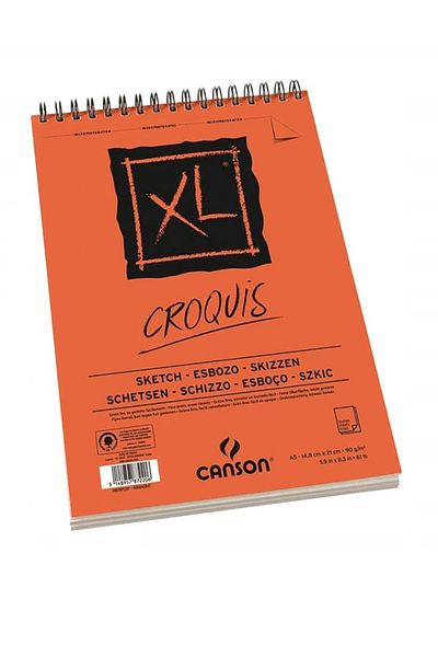 GLANCE Canson Croquıs XL Sketchbook with Spiral A5 50 Yp 90 Gr