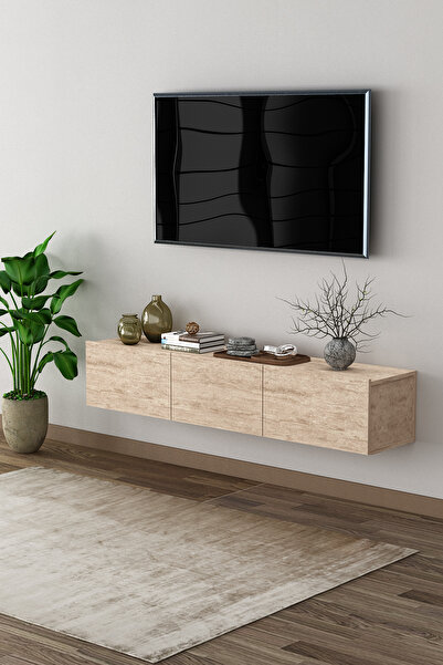 asratrend %100 MDFLAM TV Ünitesi TV Sehpası Duvara Monte T-27