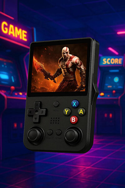 İMEXTECH R43 Pro Taşınabilir Retro El Atarisi Mini Oyun Konsolu | 4.3” Ips Ek...