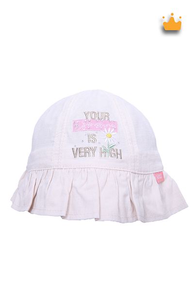 Kitti 4-8 Years 52cm Girl's Daisy Pattern Summer Fedora Hat Cream Y2322001