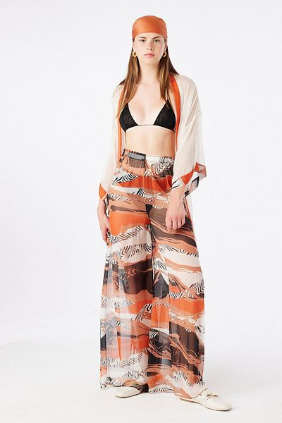 Rue Studio Patterned Beach Pareo Pants