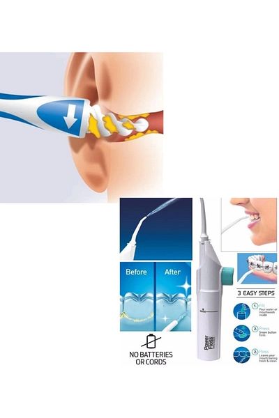 storeks Ear Cleaning and Power Floss Tooth Cleaning Set |   Mechanical Oral Care