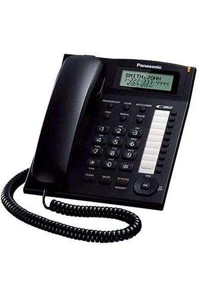 PANASONIC KX-TS880 Integrated Corded Telephone, Black