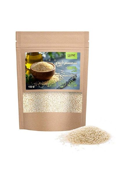 clenz 100% Natural White Sesame Seeds - 150