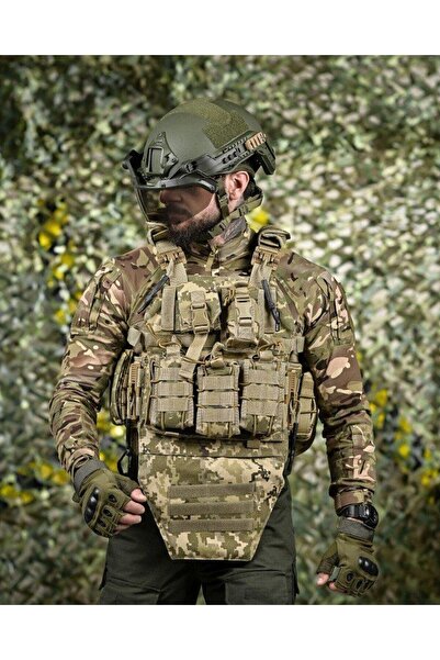 SINGLE SWORD Balistik Plaka Takılabilir Yan Korumalı Kasık Korumalı Sırt Çant...