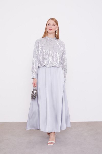 Levidor Sequined Skirt Suit