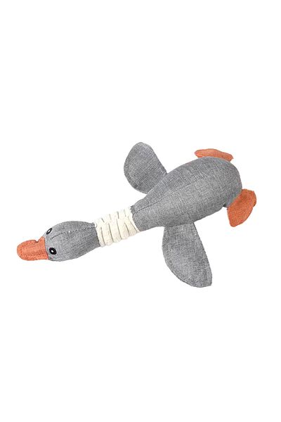 NO BRAND Jucarie din plus pentru caini, rata gri, 32 cm, cu sunet