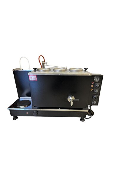 Meşale Demsu Plus 3 Demlikli Siyah Elektrik Full Otomatik Çay Kazanı