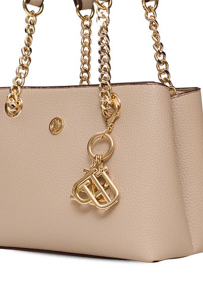 U.S. Polo Assn. Beige-Burgundy Women's Shoulder Bag Us25539