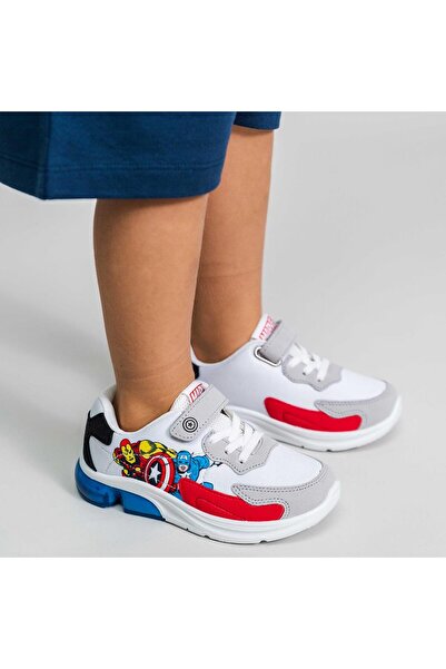 Cerda Pantofi sport cu luminite, Cerda, Avengers, Alb