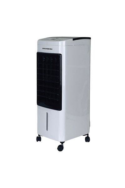 Hausberg Hb-5955ab Air Cooling And Humidifying Fan, 3 Speeds, Remote Control,, White