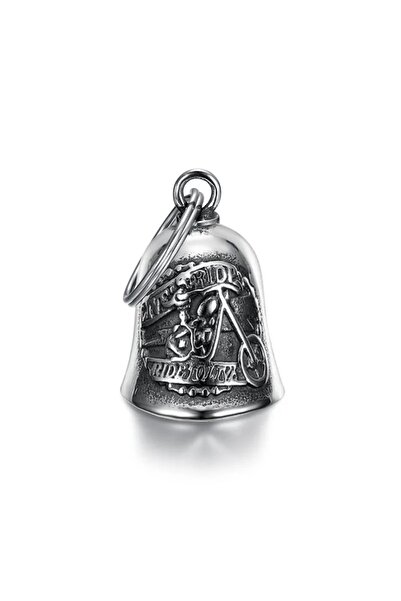 Choice AL21204-Silver Biker Motorcycle Bell Necklace Charm Men\\\\'s Trend Jewelry Lucky Bell Pendant with
