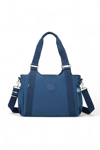SMART BAGS Дамска чанта за рамо в тъмносиньо Crinkle Smb 1163-1