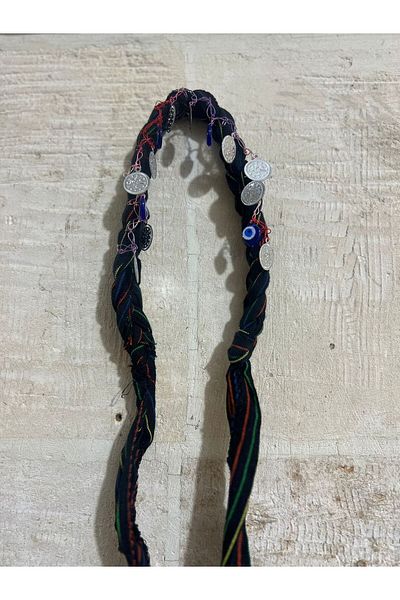 MODA Μπαντάνα με παγιέτες και χάντρες με το κακό μάτι