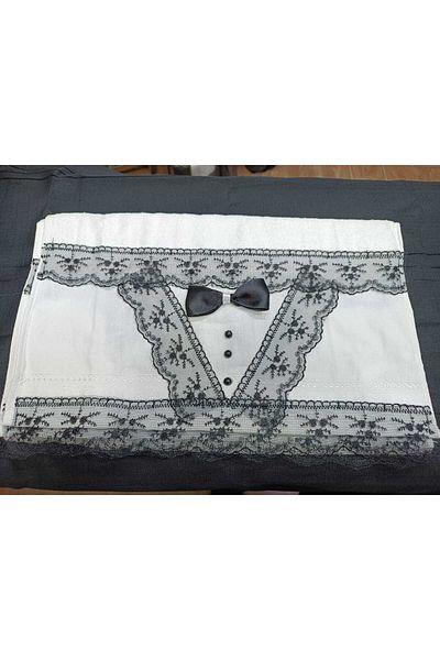 S.Y 1 Pair of Groom Towels Fancy