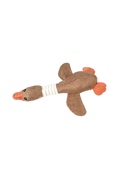 NO BRAND Jucarie din plus pentru caini, rata maro, 32 cm, cu sunet