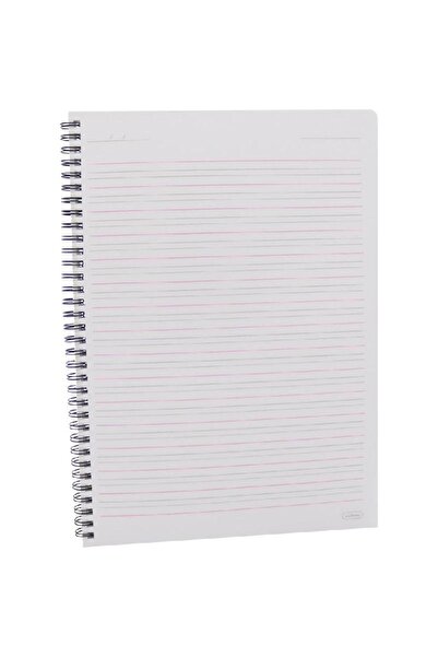 Roco Notebook – A4 Size, 100 Sheets, Double Ruled (English), White Cover
