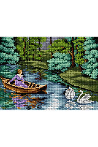 Orchidea Τυπωμένη Ταπετσαρία Κορίτσι στο Βάρκα 2352 30*40 εκ.