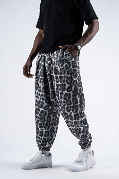 Superbluemexico Erkek Baggy Jogger Füme Bol Şalvar Pantolon