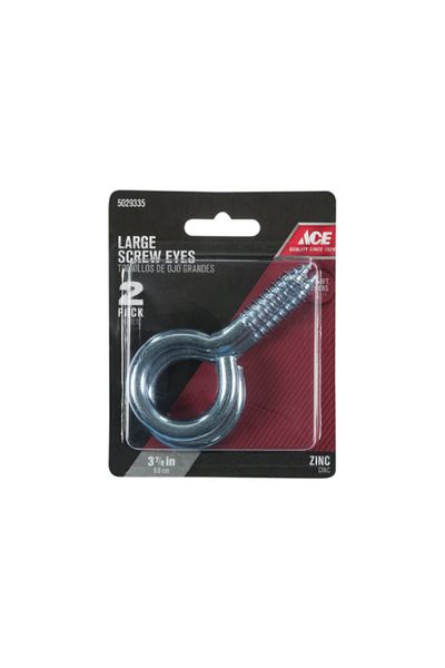 ACE 2-Piece Zinc-Plated Steel Screw Eye Silver