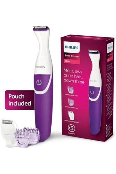 Philips Essential Bikini Trimmer. Trim. Shave & Style. Mini Shaving Head Included. Portable. Battery