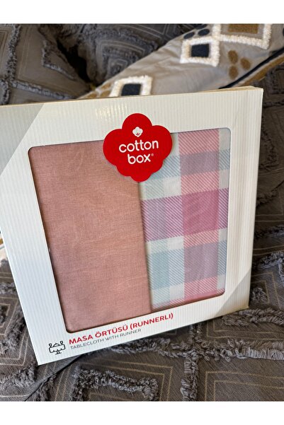 Cotton Box Runner Panama Tablecloth Set Paula Salmon 180 X 230 cm