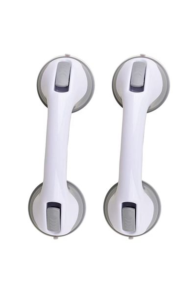 Generic Set 2 Manere Baie, Abs, Ventuze, Alb,