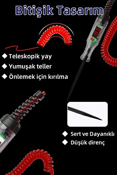MotoExpress Otomobil Elektrik Kontrol Kalemi Led Göstergeli