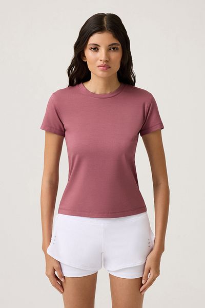 Los Ojos Tricou cu croiala dreapta burgundy Tricou obișnuit