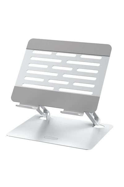 OEM Laptop Stand, Aluminum Alloy, Adjustable Height and Angle, Anti-Slip Rubber Inserts, Ergonomic, Fold