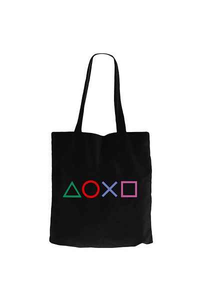 Z zepplin Playstation Console Black Canvas Tote Bag
