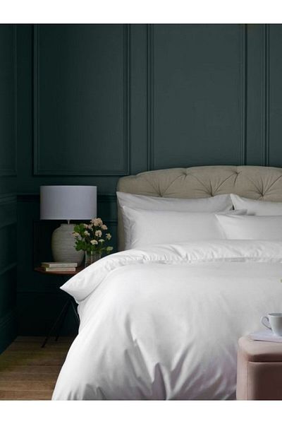 Gentelle Cotton Hotel Duvet Cover Set – 6 Piece Soft & Cozy – Queen Size – White – Fits 180x200 cm Mattress