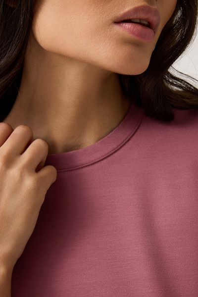 Los Ojos Tricou cu croiala dreapta burgundy Tricou obișnuit