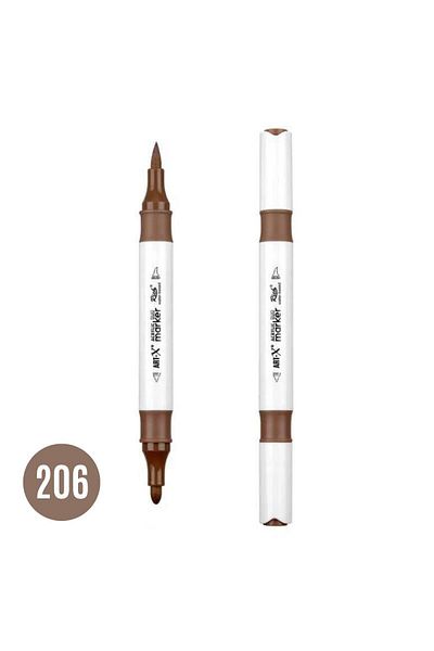 Art Tone Art-X Double Brush Tip Water-Based Marker Pen 206 Milky Coffee