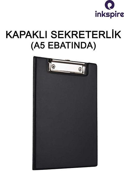 inkspire Covered Secretaryship A5 Pvc 1 Piece Document Holder Top Clamp File Memo Pad Writing Table Office Desk