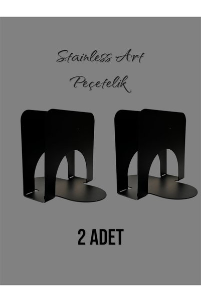 Stainless Art 2 Black Napkin Holders
