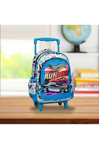 HOT WHEELS Hot Wheels Runner Trolley Backpack, 30 x 25 x 15 cm, Blue Multicolor
