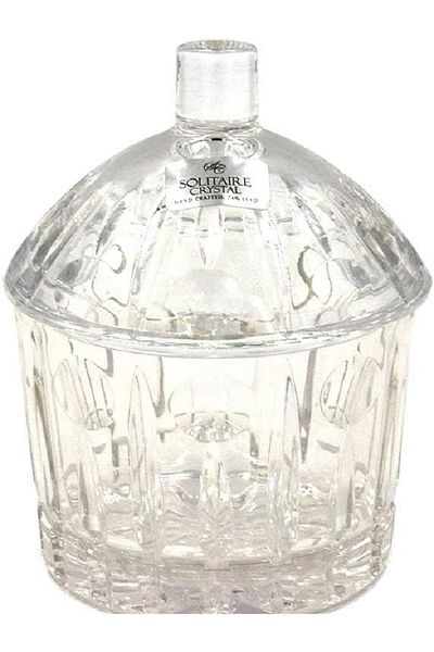 LaOpala Solitaire Crystal وعاء حلوى مع غطاء - قطعة واحدة من TWD
