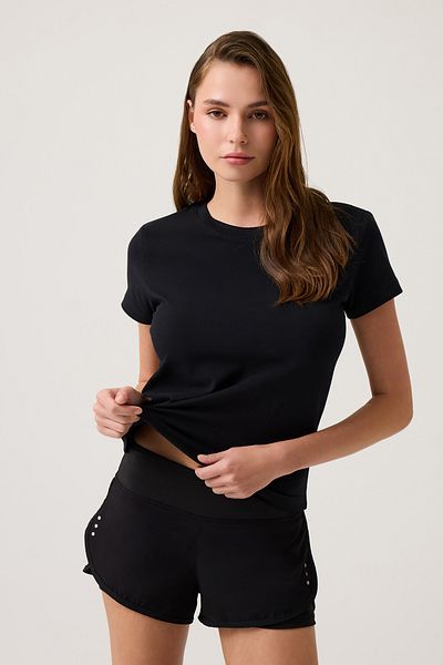 Los Ojos Tricou negru cu croiala dreapta Tricou obișnuit