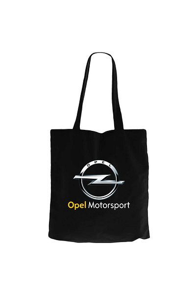 Z zepplin Opel Motorsport Black Canvas Tote Bag