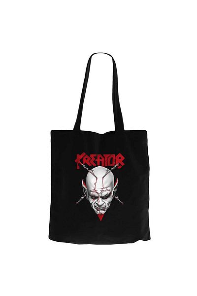 Z zepplin Kreator Silhouette Logo Black Canvas Tote Bag
