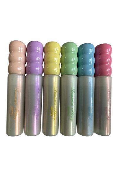 Polin Lumistick Shiny 6 Color Glitter Highlighter Set