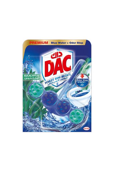 DAC Blue Active Toilet Rim Block Eucalyptus 50 g